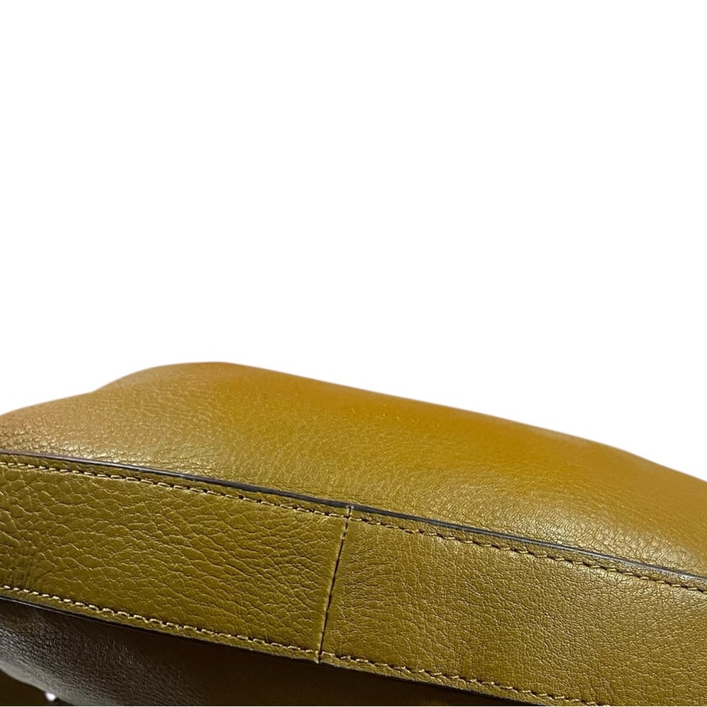 Allsaints Half Moon Leather Crossbody in Bronze Green with Silver Hardware - Picture 12 of 12